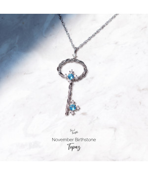 The Birthstone Magical Key Necklace The Birthstone Magical Key Necklace